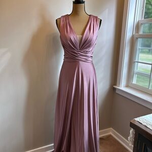 Allure Bridals Dusty Rose Maxi Dress